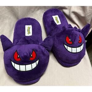 Pokemon Gengar Purple Plush Slippers Adult Size XL Slip On